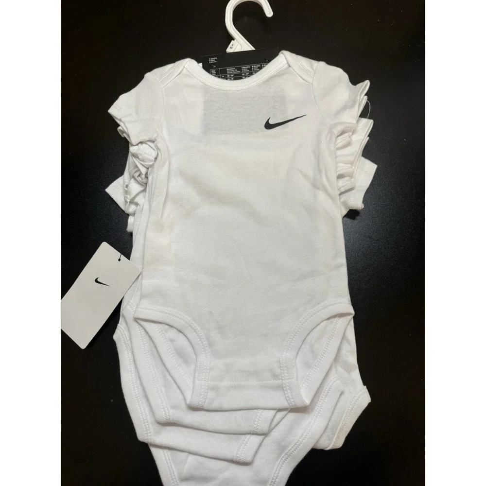 Nike Baby One Piece Body Suit 5pack White Size 6month NWT